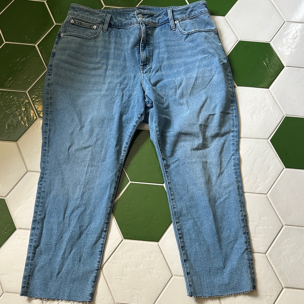 J. Crew Factory Women's Blue Ankle Jeans